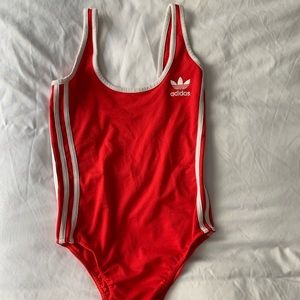 Red Adidas Bodysuit